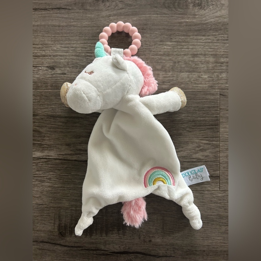 Douglas Doudou Teether Unicorn Émilie - Picture 2 of 4